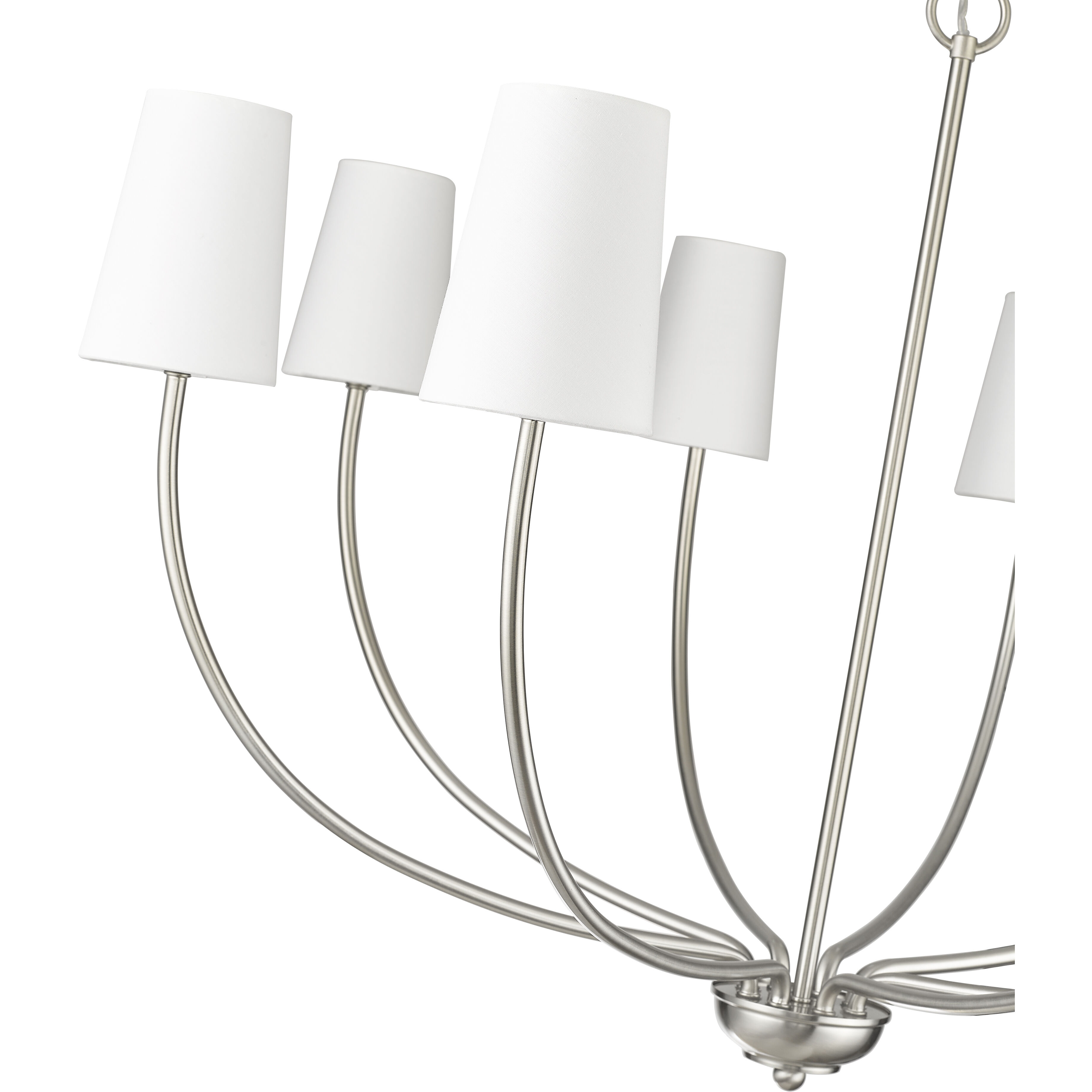 Kandor 8 Light 38 inch Brushed Nickel Chandelier Ceiling Light